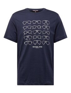 Michael Kors Тениска 'AVIATOR HISTORY' нейви синьо / бяло