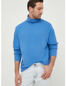 Пуловер American Vintage мъжки в синьо