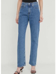 Дънки Calvin Klein Jeans с висока талия J20J222777