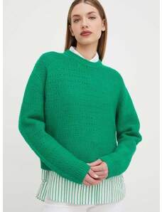 Вълнен пуловер Custommade Taia дамски в зелено 999212301