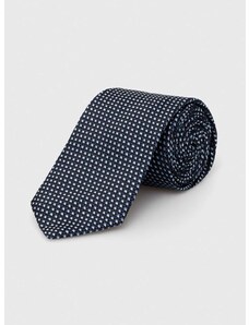 Копринена вратовръзка BOSS в тъмносиньо 50512543