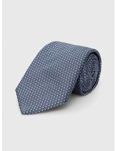 Копринена вратовръзка BOSS в синьо 50512551