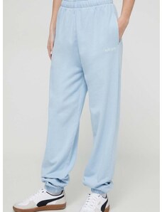Памучен спортен панталон HUGO в синьо с изчистен дизайн 50512023