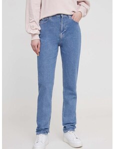 Дънки Calvin Klein Jeans с висока талия J20J222749