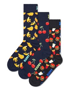 Happy Socks Къси чорапи нейви синьо / жълто / червено / бяло