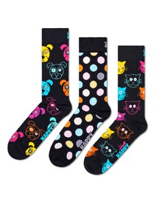 Happy Socks Къси чорапи 'Classic Dog' нейви синьо / жълто / розово / бяло