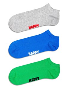 Happy Socks Къси чорапи синьо / светлосиво / лайм / черно