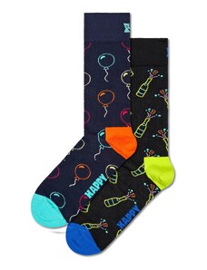 Happy Socks Къси чорапи 'You Did It' аквамарин / оранжево / ярко червено / черно