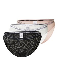 Calvin Klein Underwear Слип пастелно розово / черно / бяло