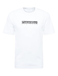 Calvin Klein Тениска 'NEW YORK' черно / бяло