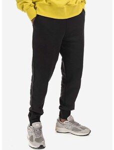 Памучен спортен панталон A-COLD-WALL* Essential Sweatpants в черно с изчистен дизайн
