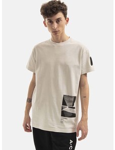 Памучна тениска A-COLD-WALL* Scan T-shirt в бежово с принт