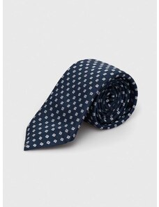 Копринена вратовръзка BOSS в тъмносиньо 50512605