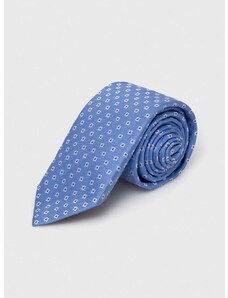 Копринена вратовръзка BOSS в синьо 50512605