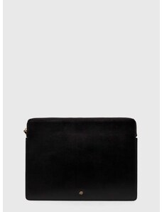 Кожен калъф за лаптоп By Malene Birger в черно