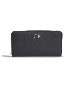 Голям дамски портфейл Calvin Klein Ck Daily Large Zip Around Wallet K60K611778 Ck Black BEH
