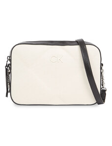 Дамска чанта Calvin Klein Quilt Camera Bag_Canvas K60K611892 Dk Ecru Canvas PC4
