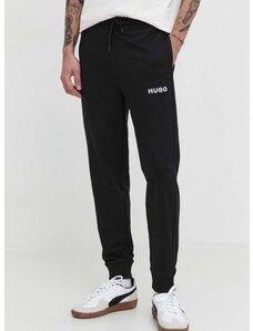Памучен спортен панталон HUGO в черно с изчистен дизайн 50509965