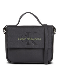 Дамска чанта Calvin Klein Jeans Sculpted Boxy Flap Cb20 Mono K60K610829 Black/Dark Juniper 0GX
