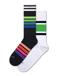 Happy Socks Къси чорапи синьо / оранжево / черно / бяло