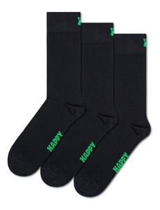 Happy Socks Къси чорапи светлозелено / черно