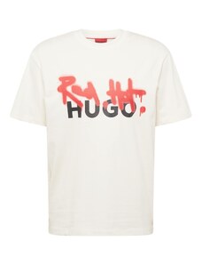 HUGO Red Тениска 'Dinricko' червено / черно / бяло