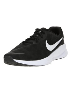 NIKE Спортни обувки 'Revolution 7' черно / бяло