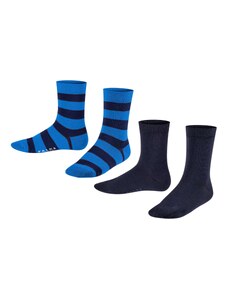 FALKE Къси чорапи 'Happy' синьо / черно / бяло