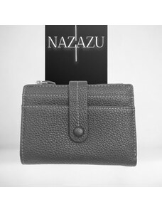 NAZAZU Компактно дамско портмоне с много прегради - Черно 040202