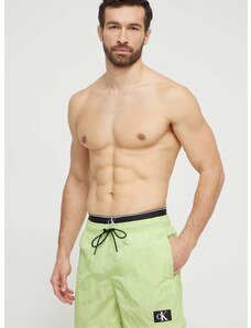 Плувни шорти Calvin Klein в зелено KM0KM00981