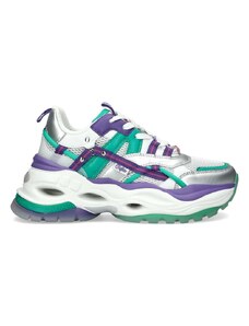 BUFFALO Sneakers Triplet Hollow BUF1636075 silver/green/purple