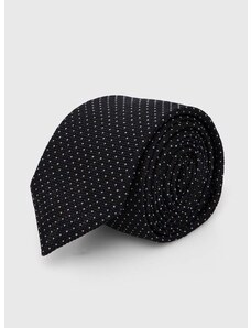 Копринена вратовръзка HUGO в черно 50494297