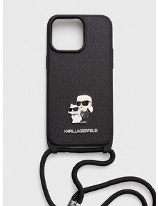 Кейс за телефон Karl Lagerfeld iPhone 15 Pro Max 6.7" в черно