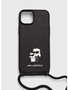 Кейс за телефон Karl Lagerfeld iPhone 15 Plus / 14 Plus 6.7" в черно