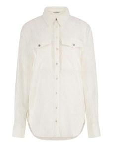 GUESS Риза Ls Viola 4G Logo Embro Shirt W4RH65WFX40 g011 pure white