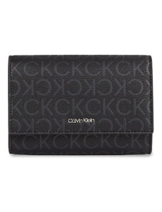 Голям дамски портфейл Calvin Klein Ck Must Bifold/Cardhldr_Epi Mono K60K611775 Black Epi Mono 0GJ