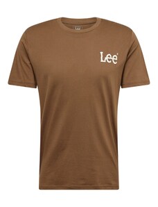 Lee Тениска 'ESSENTIAL' кафяво / бяло