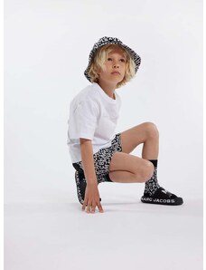 Детска памучна тениска Marc Jacobs в бяло с принт