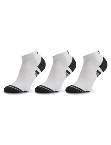 Комплект 3 чифта къси чорапи унисекс Under Armour Ua Performance Tech 3Pk Low 1379504-100 White/White/Jet Gray