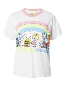 Frogbox Тениска 'Peanuts' светлосиньо / жълто / бледорозово / бяло