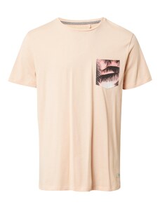BLEND Тениска цвят "пясък" / праскова / черно / бяло
