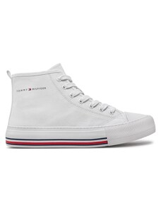 Кецове Tommy Hilfiger High Top Lace-Up Sneaker T3A9-33188-1687 S White 100