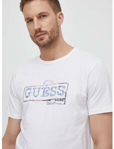 Тениска Guess в бежово с принт M4GI26 J1314
