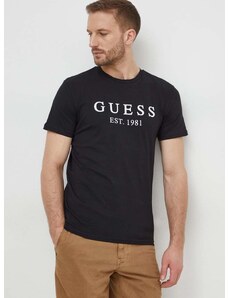 Тениска Guess в черно с принт U4RI22 K6YW0