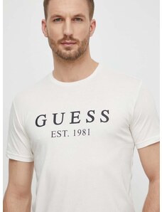 Тениска Guess в бежово с принт U4RI22 K6YW0