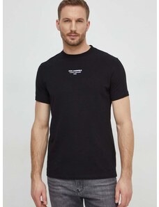 Тениска Karl Lagerfeld в черно с принт 542221.755080