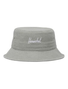 Капела Herschel Norman Stonewash в сиво от памук
