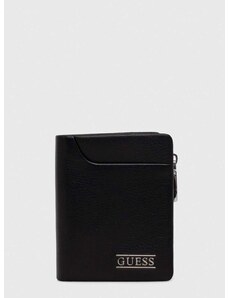 Кожен портфейл Guess NEW BOSTON мъжки в черно SMNEBR LEA46