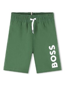 Детски плувни шорти BOSS в зелено