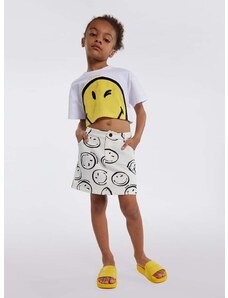 Детска памучна тениска Marc Jacobs x Smiley в бяло